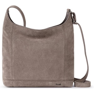 image:imageThe Sak De Young Leather Hobo Bag  Shoulder Purse with Zipper PocketMushroom Suede