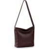 image:imageThe Sak De Young Leather Hobo Bag  Shoulder Purse with Zipper PocketMahogany