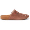 image:imageThe Sak Bolinas Clog  Womens Slip On Mule Shoes Cushioned ComfortTobacco Suede Whimsy Floral Embroidery