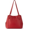 image:imageThe Sak Melrose Leather Satchel  Large Shoulder Bag with Zip Closure