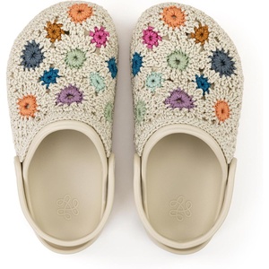 image:imageThe Sak Bolo Clogs  Womens Crochet Slip On Mule Shoes for EverydayNatural Multi Flower