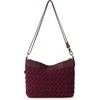 image:imageThe Sak Lumi Convertible Crossbody  Hand Crochet 3in1 Purse amp ClutchBlack Cherry Weave