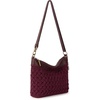 image:imageThe Sak Lumi Convertible Crossbody  Hand Crochet 3in1 Purse amp ClutchBlack Cherry Weave