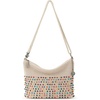 image:imageThe Sak Lumi Convertible Crossbody  Hand Crochet 3in1 Purse amp ClutchEcru Multi Bead