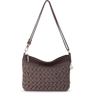 image:imageThe Sak Lumi Convertible Crossbody  Hand Crochet 3in1 Purse amp ClutchMushroom Cozy Weave
