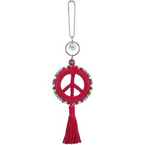 image:imageThe Sak Back to Bali Peace Dangle Decorative Keychain Rocket Red