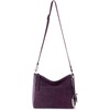 image:imageThe Sak Alameda Leather Crossbody Purse  Leather Womens Handbag for Everyday amp Travel  Cross Body Bag With ZipperAubergine Suede