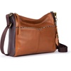 image:imageThe Sak Alameda Leather Crossbody Purse  Leather Womens Handbag for Everyday amp Travel  Cross Body Bag With ZipperTobacco Snake Block