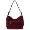 image:imageThe Sak Los Feliz Hobo Purse  Premium Large Leather Womens Handbag for Everyday amp Travel  Durable Purse With Zipper PocketBlack Cherry Suede