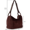 image:imageThe Sak Los Feliz Hobo Purse  Premium Large Leather Womens Handbag for Everyday amp Travel  Durable Purse With Zipper PocketMahogany Suede
