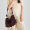 image:imageThe Sak Los Feliz Hobo Purse  Premium Large Leather Womens Handbag for Everyday amp Travel  Durable Purse With Zipper PocketMahogany Suede