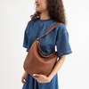 image:imageThe Sak Sequoia Leather Hobo Bag  Large Slouchy Shoulder Purse Zip PocketCognac Woven