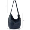 image:imageThe Sak Sequoia Leather Hobo Bag  Large Slouchy Shoulder Purse Zip PocketIndigo