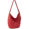 image:imageThe Sak Sequoia Leather Hobo Bag  Large Slouchy Shoulder Purse Zip PocketScarlet