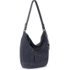 image:imageThe Sak Sequoia Leather Hobo Bag  Large Slouchy Shoulder Purse Zip PocketStorm Grey Suede