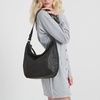 image:imageThe Sak Sequoia Leather Hobo Bag  Large Slouchy Shoulder Purse Zip PocketWoven Black
