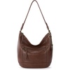 image:imageThe Sak Sequoia Leather Hobo Bag  Large Slouchy Shoulder Purse Zip PocketWhiskey
