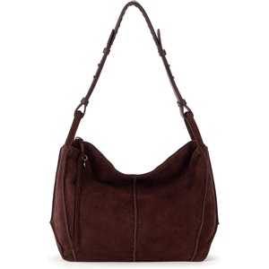 image:imageThe Sak Los Feliz Hobo Purse  Premium Large Leather Womens Handbag for Everyday amp Travel  Durable Purse With Zipper PocketMahogany Suede