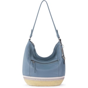 image:imageThe Sak Sequoia Leather Hobo Bag  Large Slouchy Shoulder Purse Zip PocketMaritime Espadrille