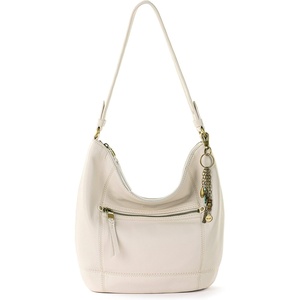 image:imageThe Sak Sequoia Leather Hobo Bag  Large Slouchy Shoulder Purse Zip PocketStone