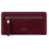 image:imageThe Sak Mira Large Leather Wallet  Womens Wallet Snap ClosureBlack Cherry Suede