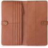 image:imageThe Sak Mira Large Leather Wallet  Womens Wallet Snap ClosureTobacco Floral Emboss