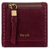 image:imageThe Sak Mira Small Leather Wallet  Womens Wallet Snap ClosureBlack Cherry Suede