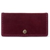 image:imageThe Sak Mira Large Leather Wallet  Womens Wallet Snap ClosureBlack Cherry Suede
