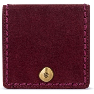 image:imageThe Sak Mira Small Leather Wallet  Womens Wallet Snap ClosureBlack Cherry Suede
